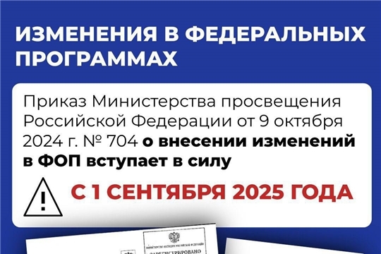 Об изменениях в ФООП с 1 сентября 2025 года.